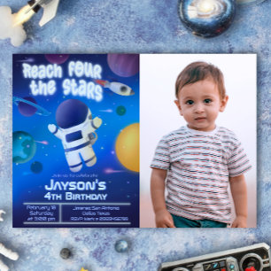 Invitation Atteindre quatre étoiles - Espace extra-atmosphéri