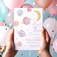 Atteindre QUATRE étoiles Espace rose Anniversaire