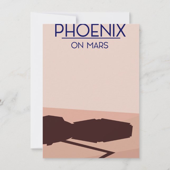 Invitation Atterrisseur Phoenix sur Mars. (Dos)