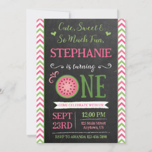 Invitation au 1er anniversaire de One Sweet Melon