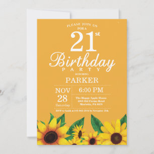 Invitation au 21e anniversaire du tournesol