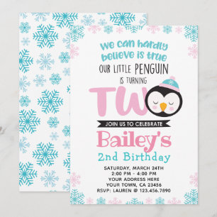 Invitation au 2e anniversaire de Penguin