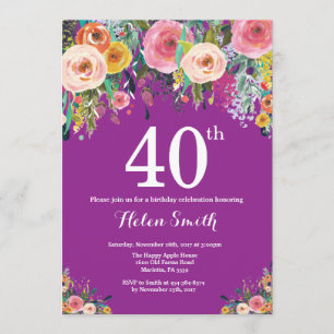 Invitation au 30e anniversaire de la florale viole