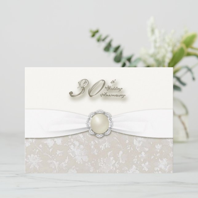 Invitation au 30ème anniversaire de mariage (Debout devant)