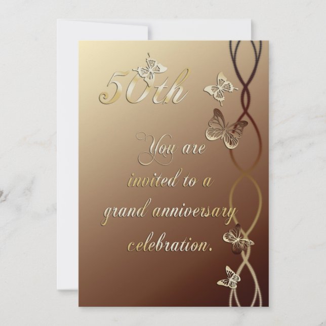 Invitation au 50e anniversaire (Devant)