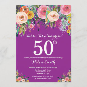 Invitation au 50e anniversaire de la Surprise flor