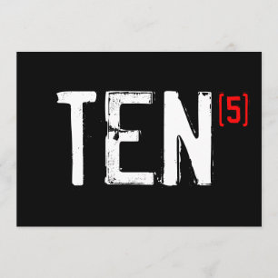 Invitation au 50e anniversaire - Dix (fois 5!)