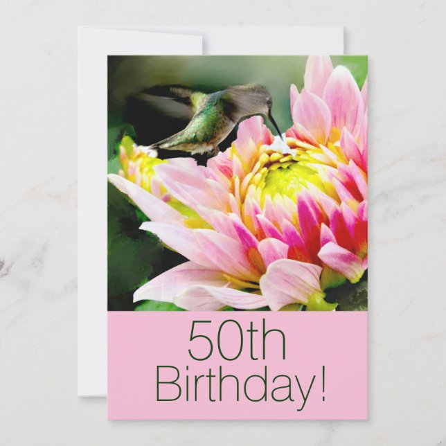 Invitation au 50e anniversaire du Hummingbird (Devant)