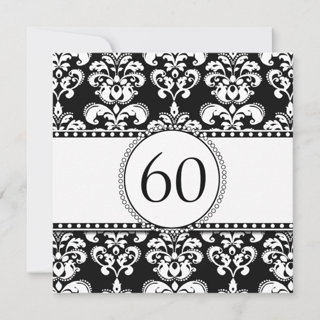 Invitation au 60e anniversaire de Black Damask| Bl (Devant)