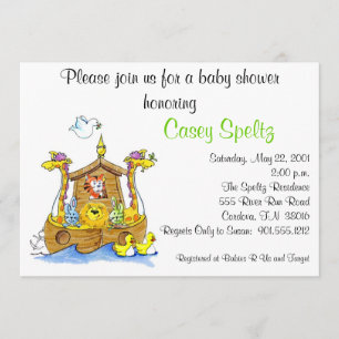 Invitation au Baby shower d'Arche