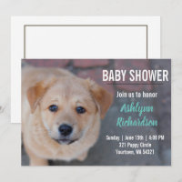 Invitation au Baby shower de chiot du laboratoire