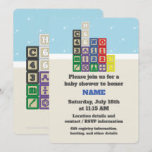 Invitation au Baby shower de Future Chemist's Bloc