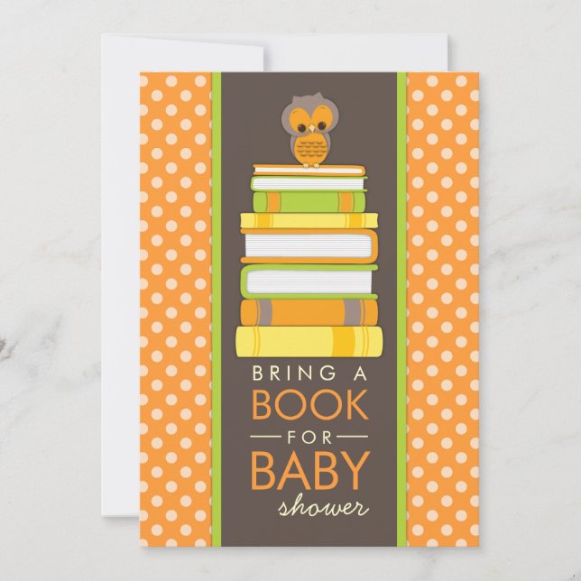 Invitation au Baby shower de la Chouette sucrée (Devant)