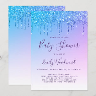 Invitation au Baby shower de la Parties scintillan