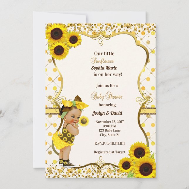 INVITATION AU BABY SHOWER DE LA PONTE (Devant)