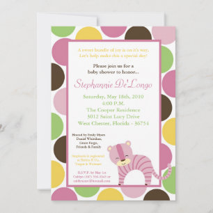 Invitation au Baby shower de la reine de la jungle