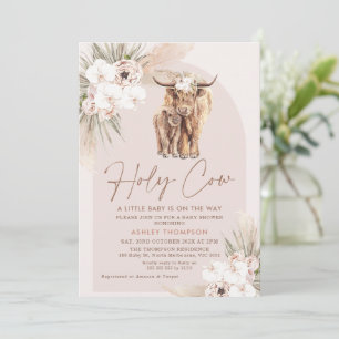 Invitation au Baby shower de l'arc floral de la Va