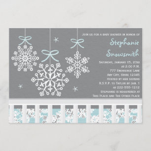 Invitation au Baby shower de lit d'enfant mobile B