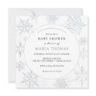 Invitation au Baby shower de Little Snowflake