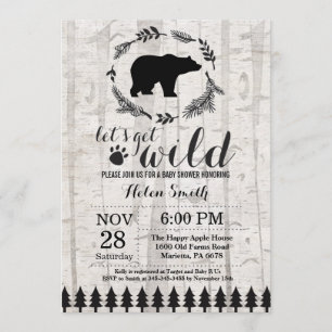 Invitation au Baby shower de l'ours polaire