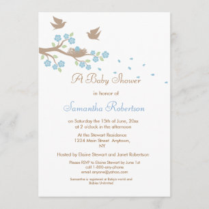 Invitation au Baby shower de nidification des oise