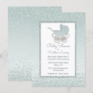 Invitation au Baby shower de Parties scintillant v