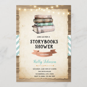 Invitation au baby shower de Storybook