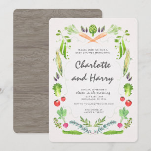 Invitation au Baby shower des agriculteurs