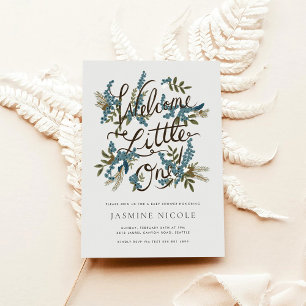 Invitation au Baby shower des bois