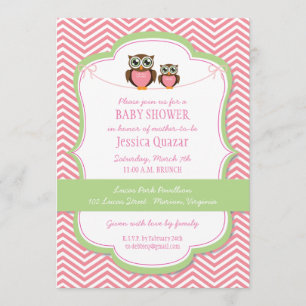 Invitation au Baby shower d'Owl