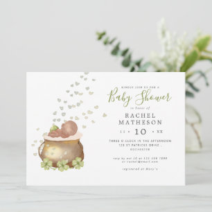 invitation au baby shower du Jour de la Saint Patr
