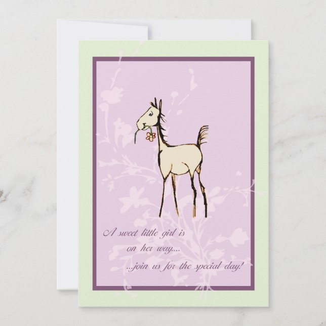 Invitation au Baby shower du poulailler (Devant)