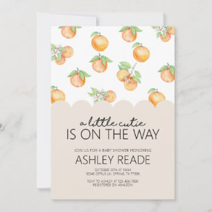 Invitation au Baby shower Little Cutie