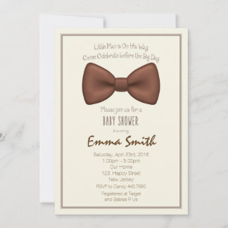 Invitation au Baby shower Little Man