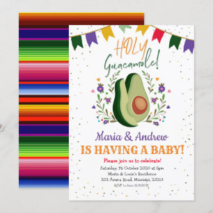 Invitation au Baby shower mexicain de Saint-Guacam