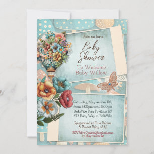 Invitation au Baby shower neutre