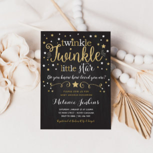 Invitation au Baby shower Neutre Little Star Twink