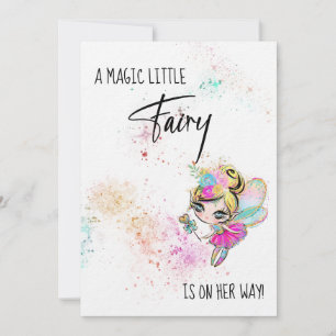 *~* Invitation au Baby shower sucré Fairy Rainbow