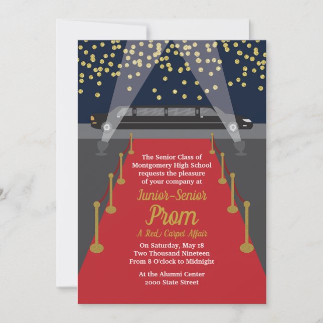 Invitation au bal de fin d'année (Devant)