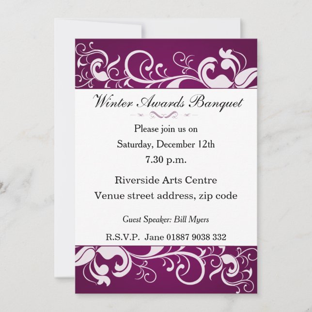 Invitation au banquet floral (Devant)