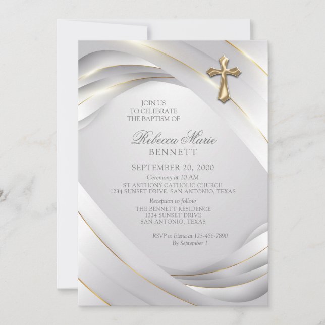Invitation au baptême (Devant)