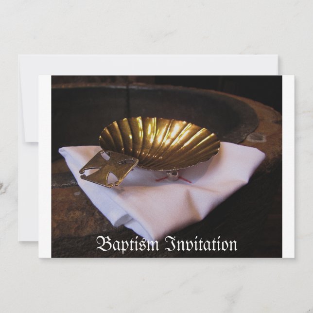 Invitation au baptême (Devant)