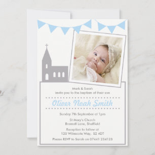 Invitation au baptême de bébé
