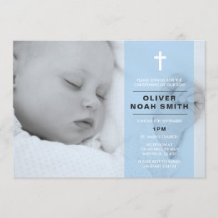 Invitation au baptême de bébé