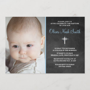 Invitation au baptême de bébé