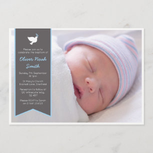 Invitation au baptême de bébé