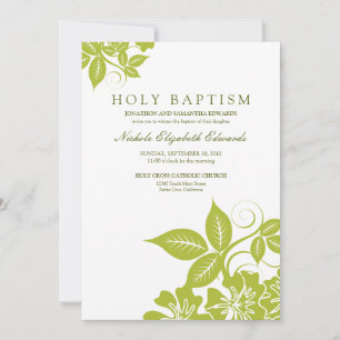 Invitation au baptême de la flore verte de la chau