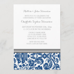 Invitation au baptême de la Navy Blue Grey