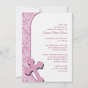 Invitation au baptême des filles