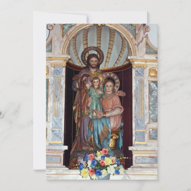 Invitation au baptême des icônes religieuses (Devant)